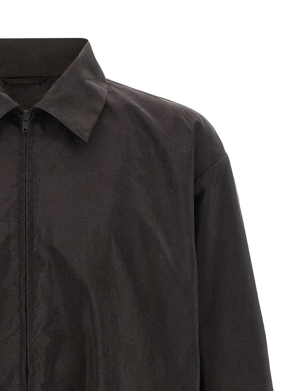 SSSTEIN Brown Silk Shell Jacket