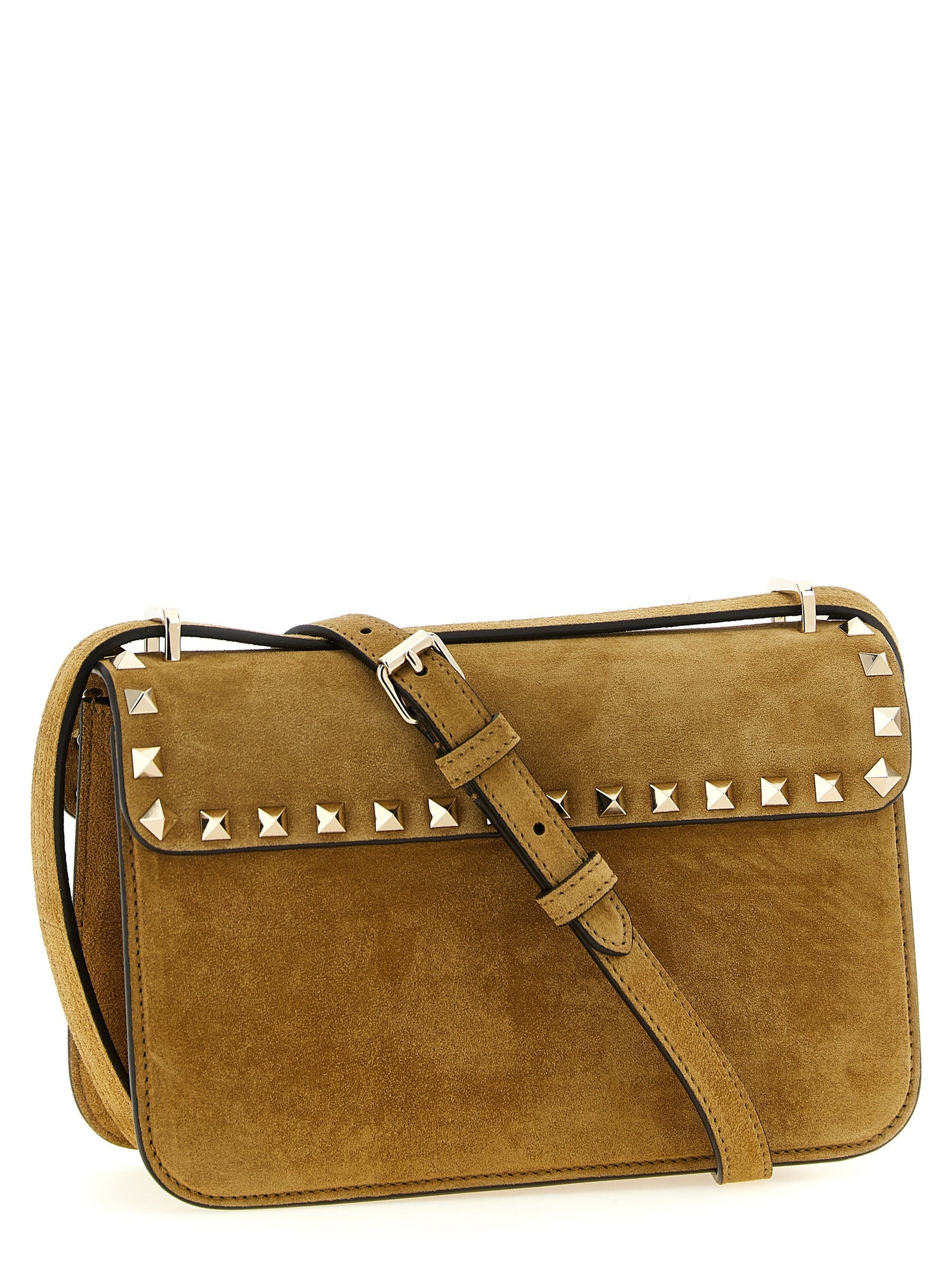 Valentino Garavani Beige Calfskin Crossbody Bag