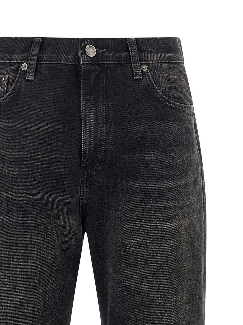 Haikure Black Cotton Flared Jeans Haikure