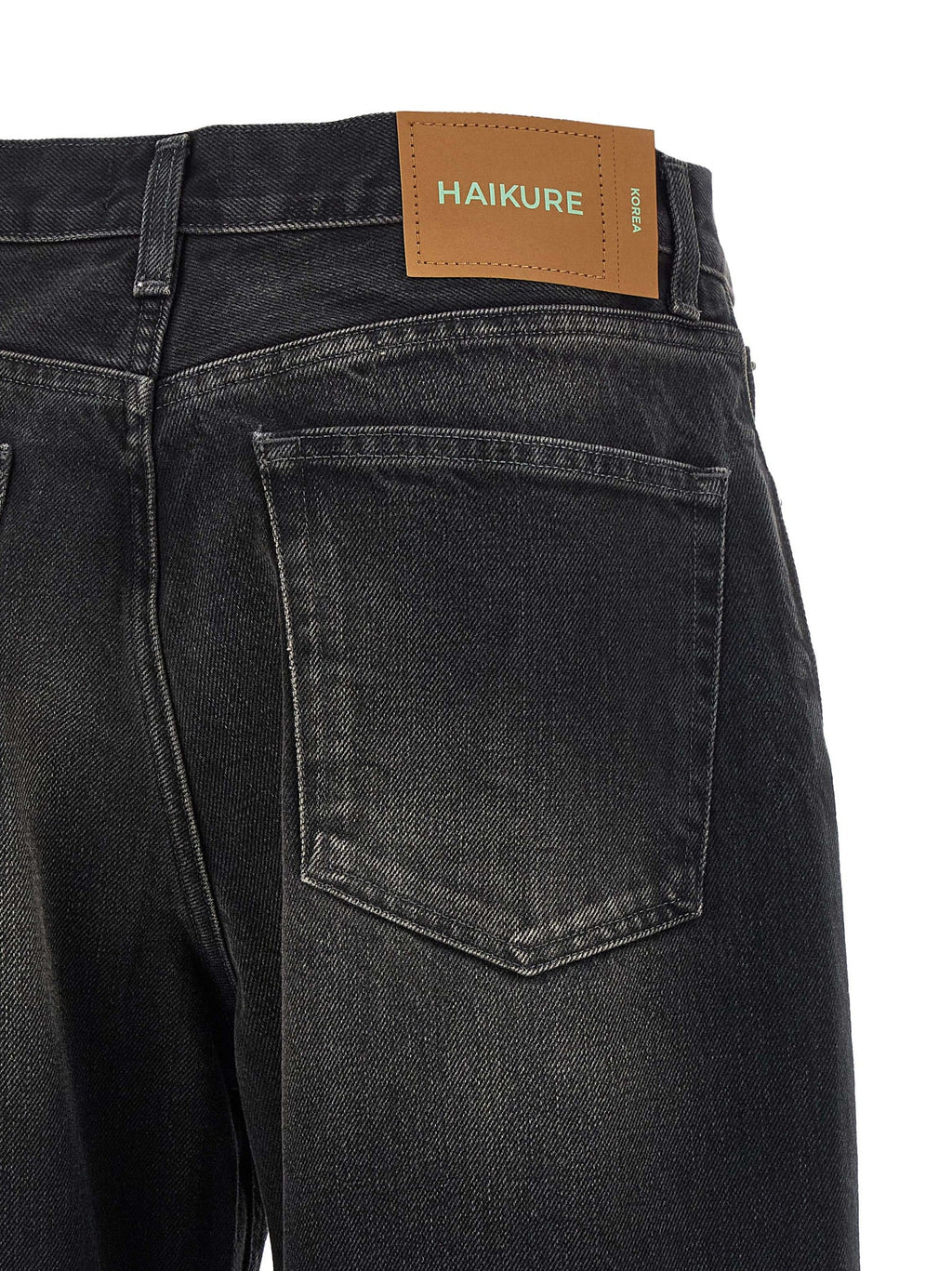 Haikure Black Cotton Flared Jeans Haikure