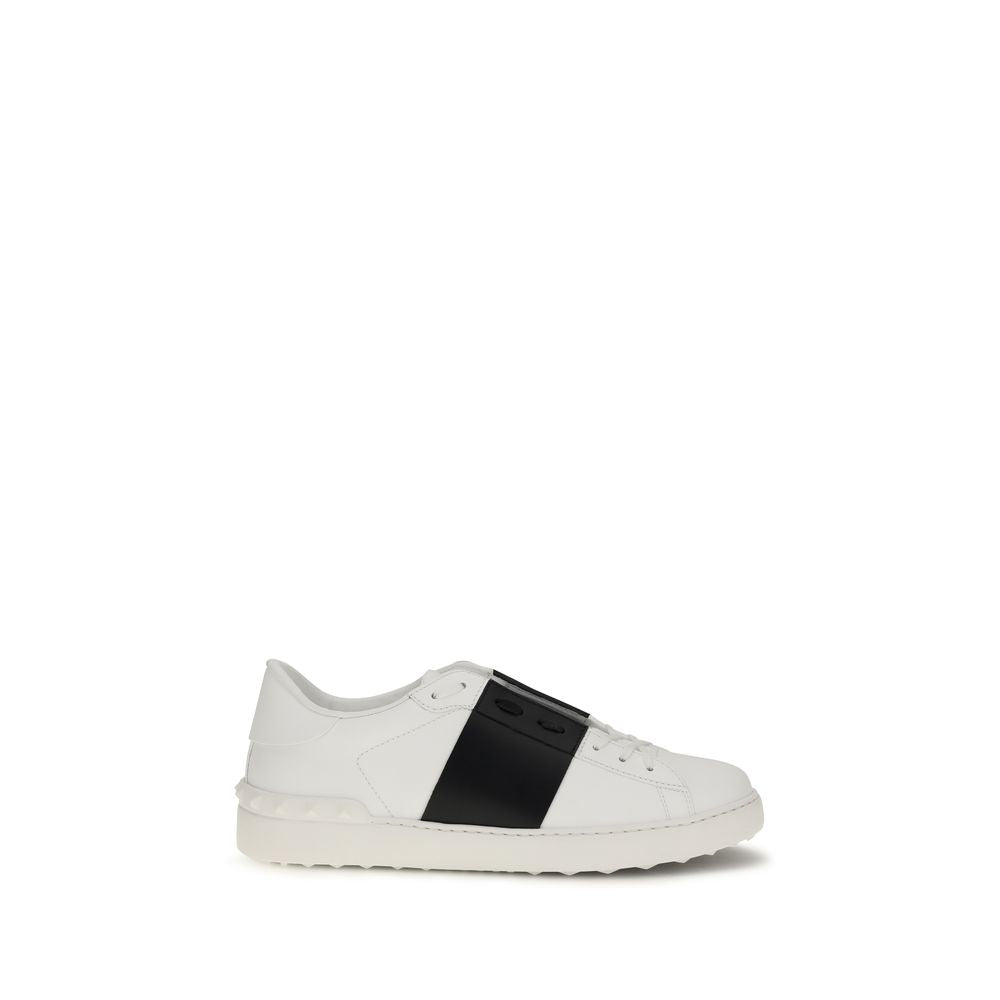 Valentino Garavani Blue Calf Leather Bos Taurus Low Top Sneakers