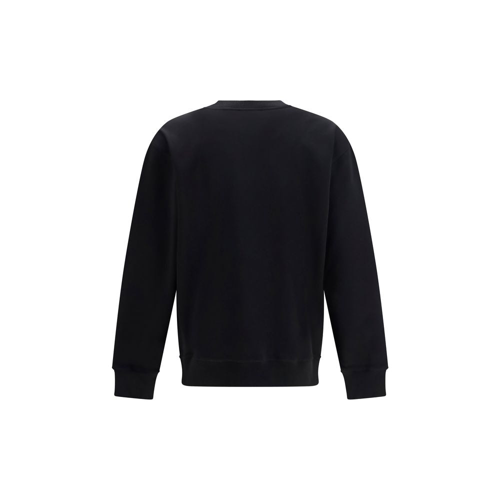 Balmain Black Cotton Sweatshirt