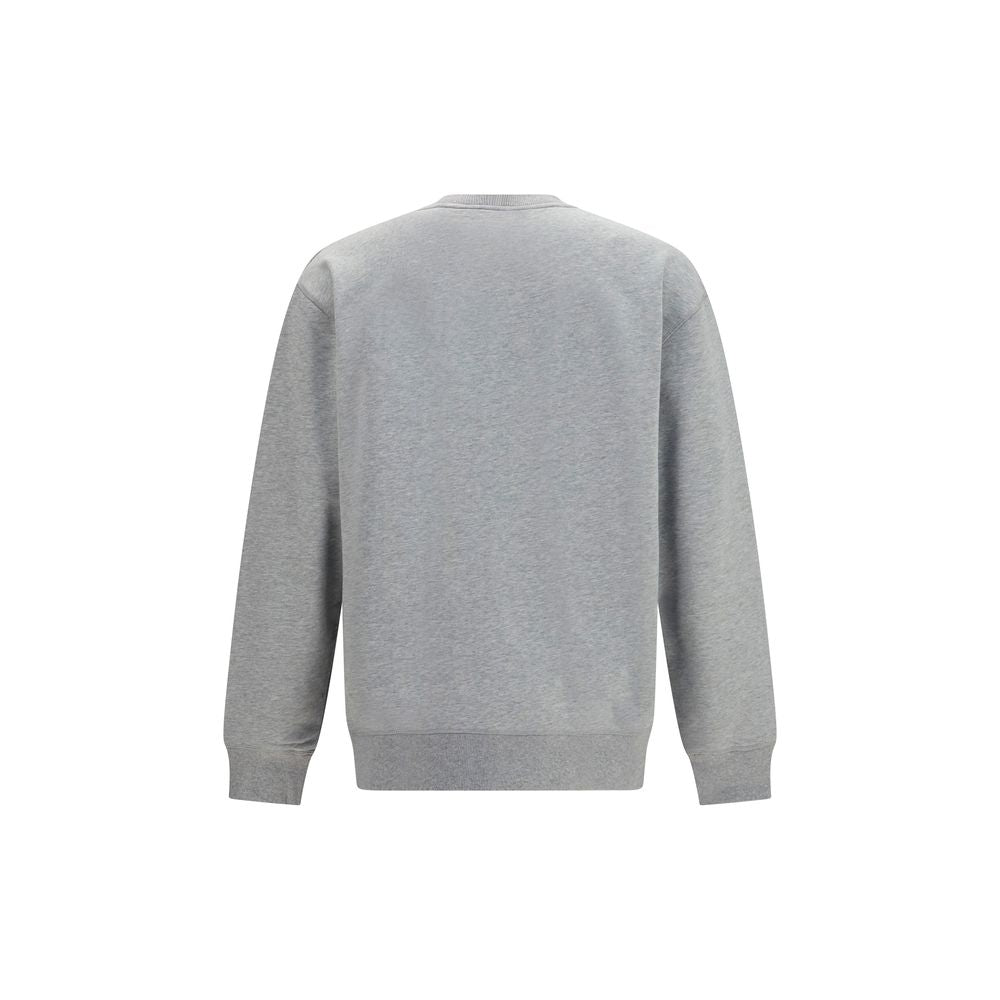 Balmain Gray Cotton Sweatshirt