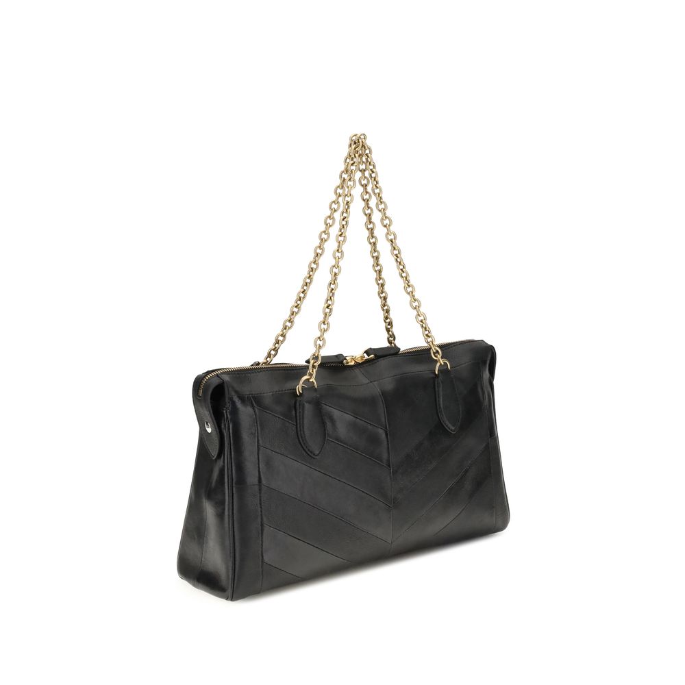 Valentino Garavani Black Lamb Ovis Aries Aries Shoulder Bag Valentino Garavani