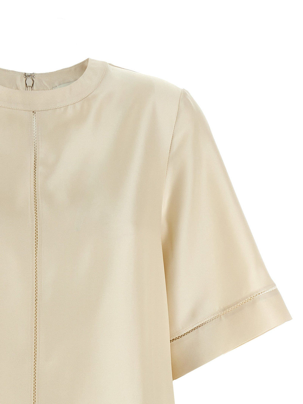 Loulou De Saison Beige Silk Blouse