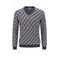 Malo Blue Linen Men Sweater