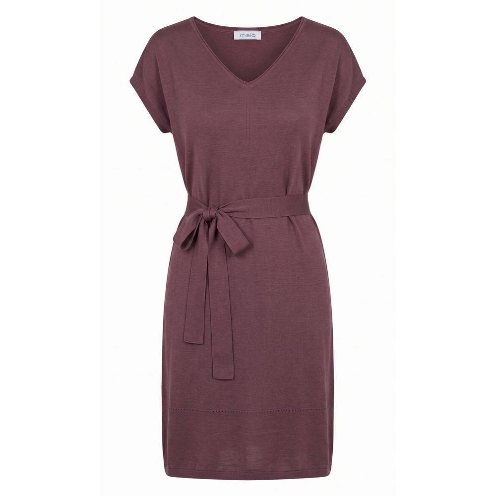 Malo Purple Silk Women Dress