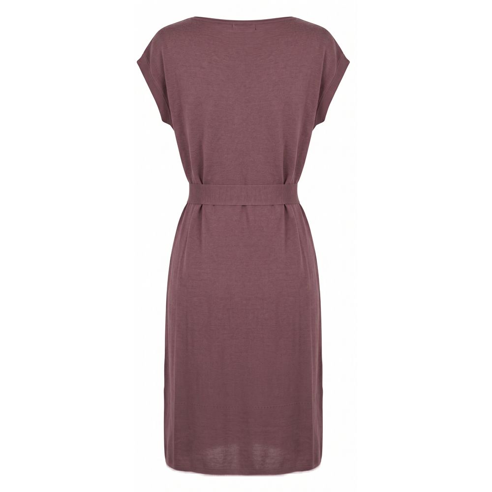 Malo Purple Silk Women Dress