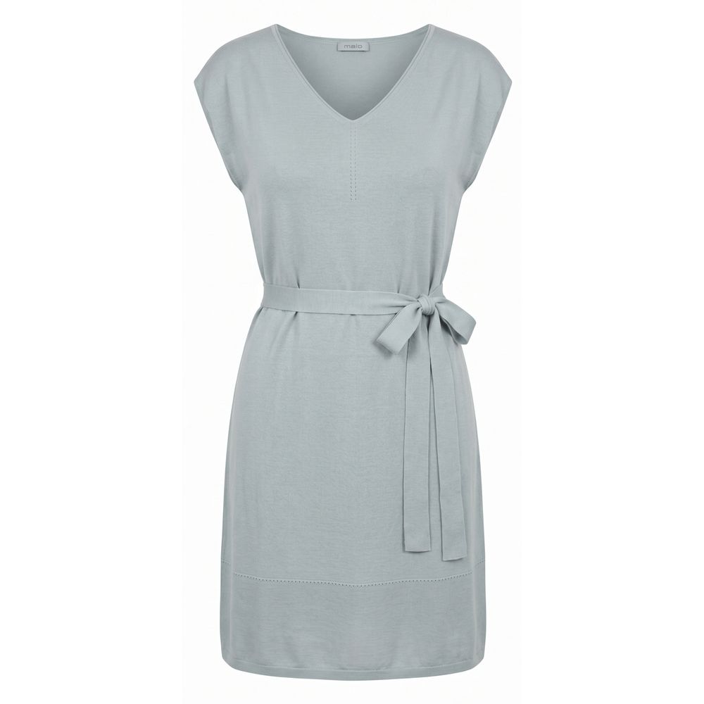 Malo Grey Silk Women Dress