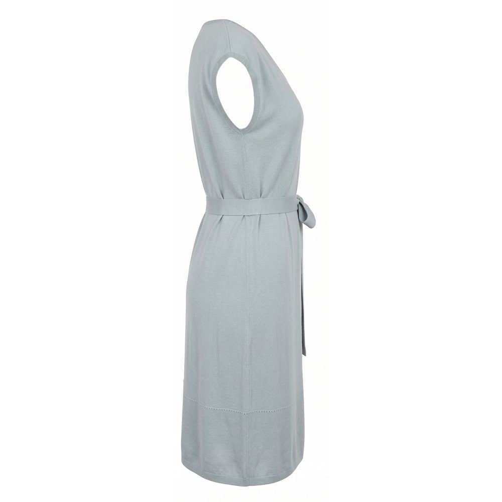 Malo Grey Silk Women Dress