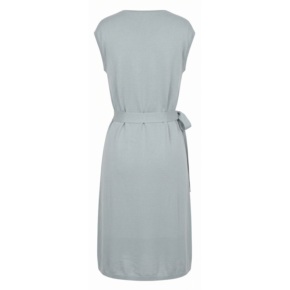 Malo Grey Silk Women Dress