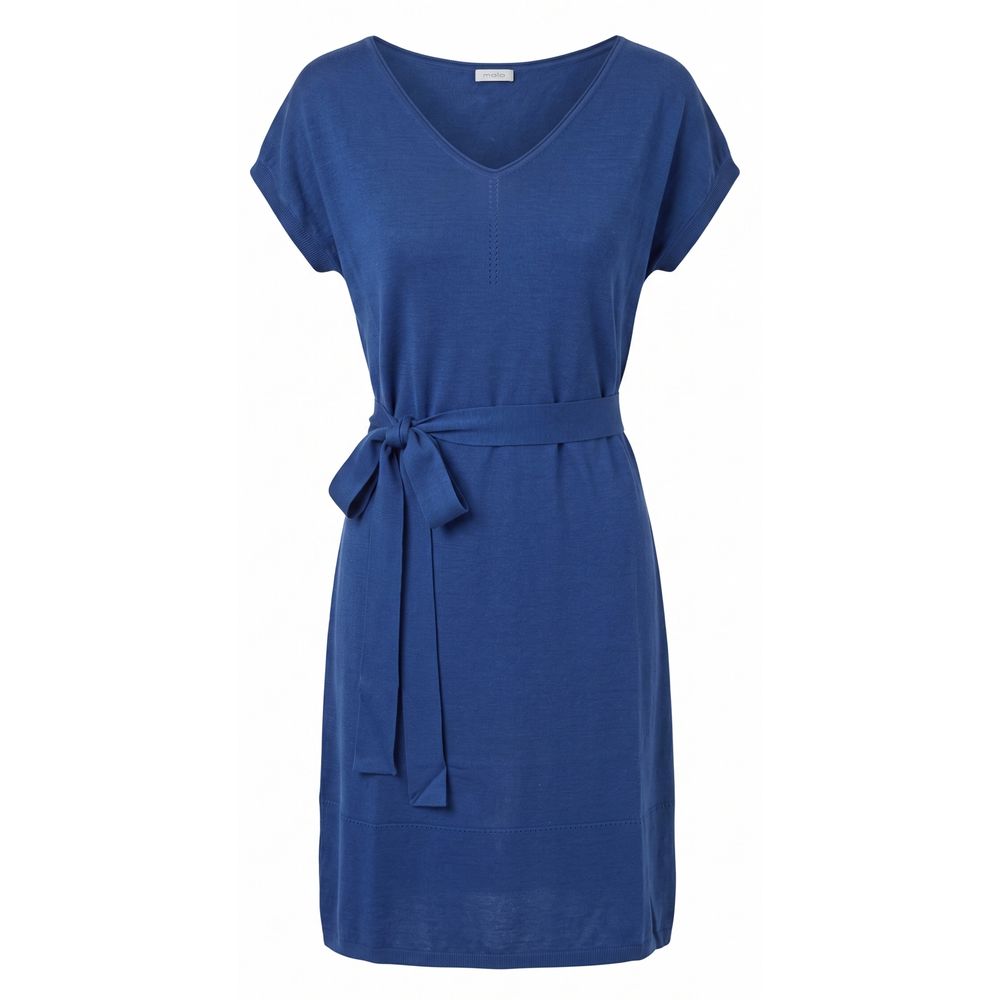 Malo Blue Silk Women Dress