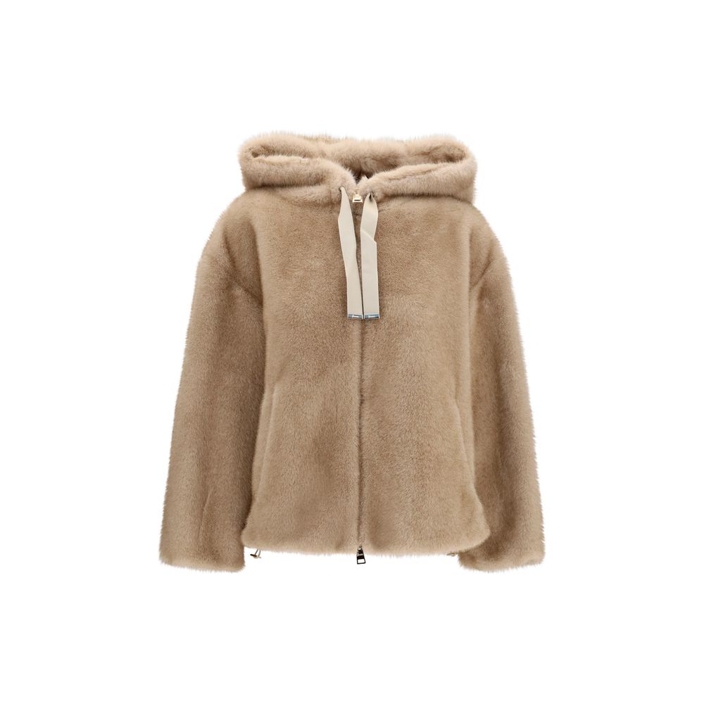 Herno Beige Polyester Full-Length Jacket
