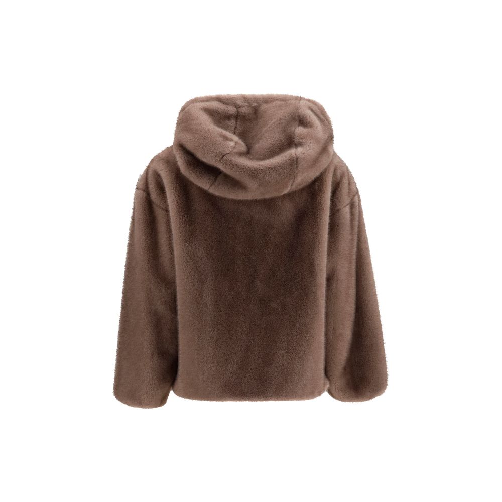Herno Brown Polyester Full-Length Jacket