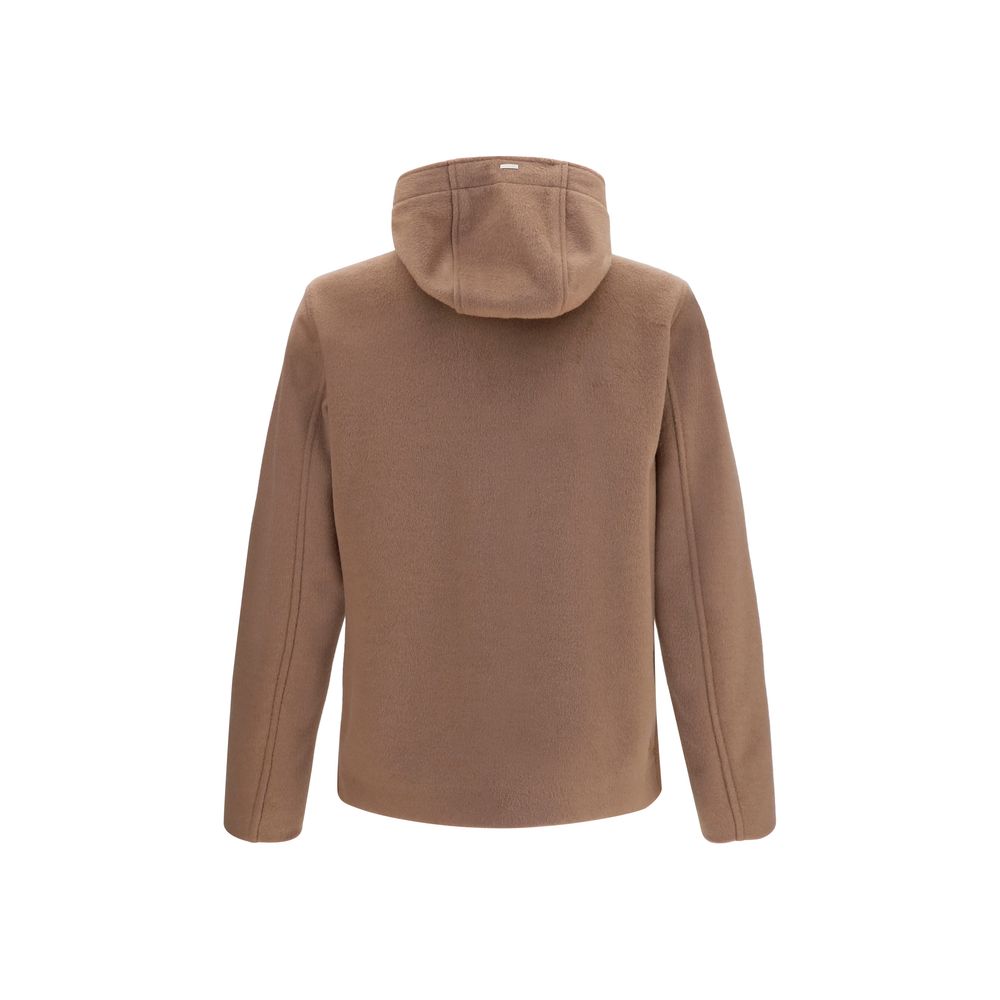 Herno Brown Polyester Full-Length Jacket