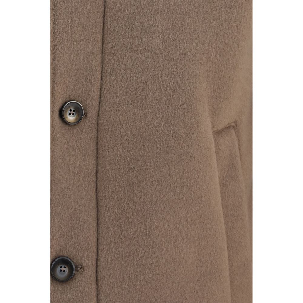 Herno Brown Polyester Full-Length Jacket