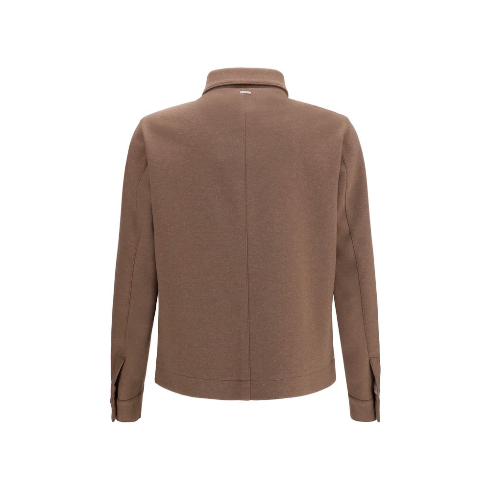 Herno Brown Polyester Jacket