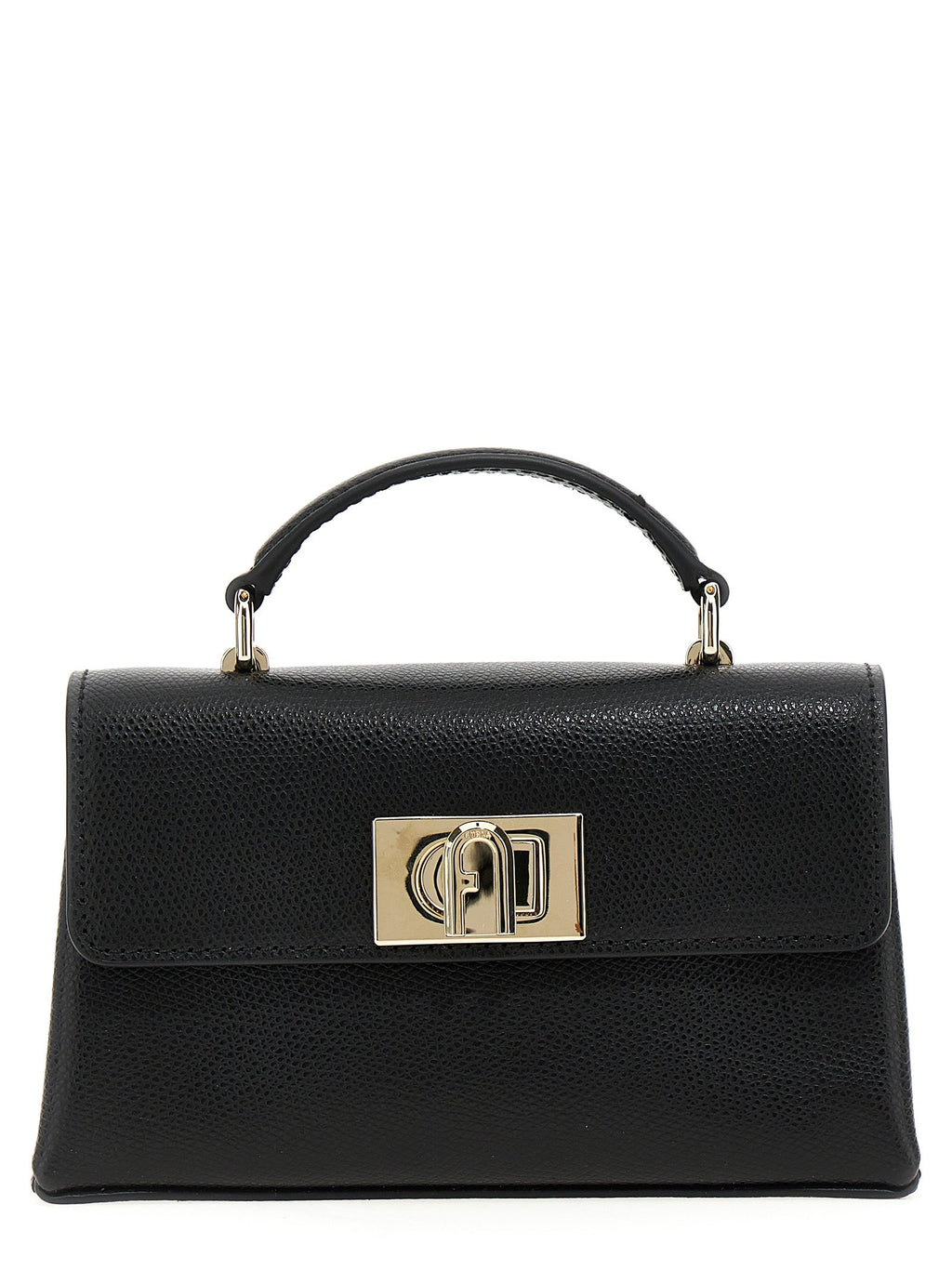 Furla Black Leather Crossbody Bag
