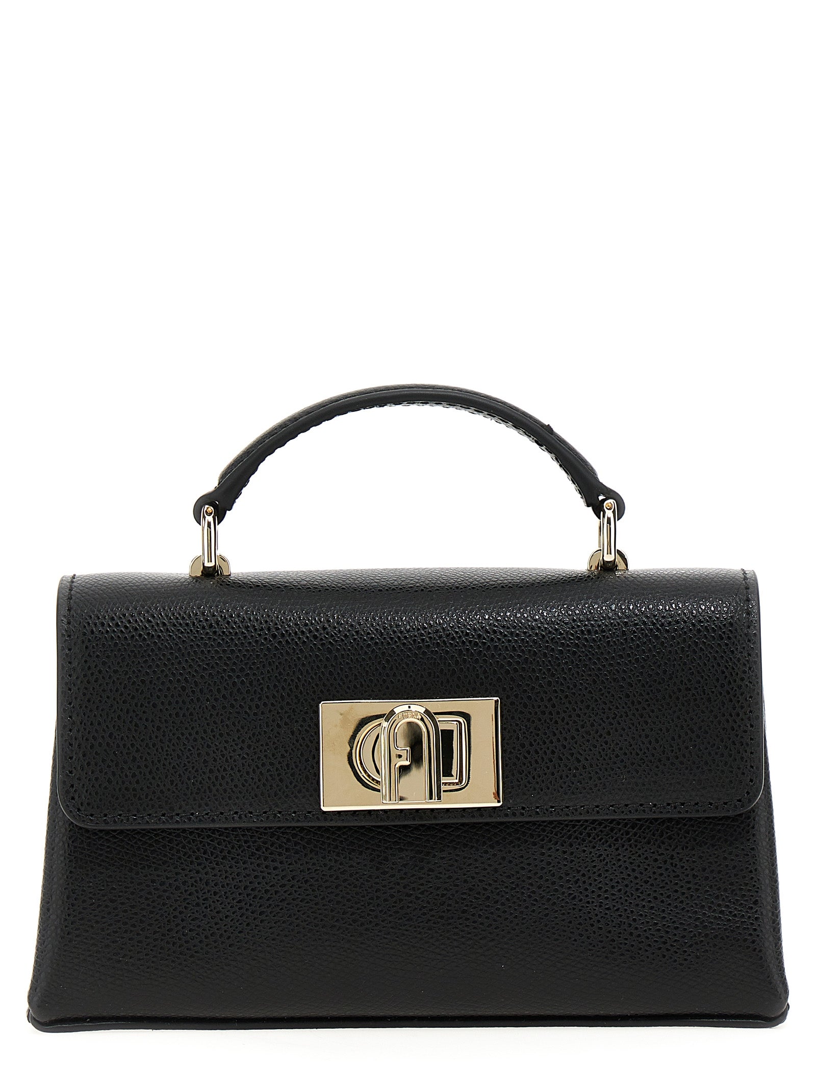 Furla Black Leather Crossbody Bag