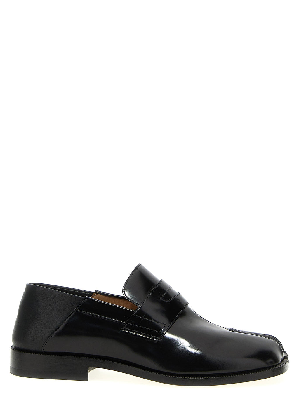 Maison Margiela Black Calfskin Slip-On Loafers
