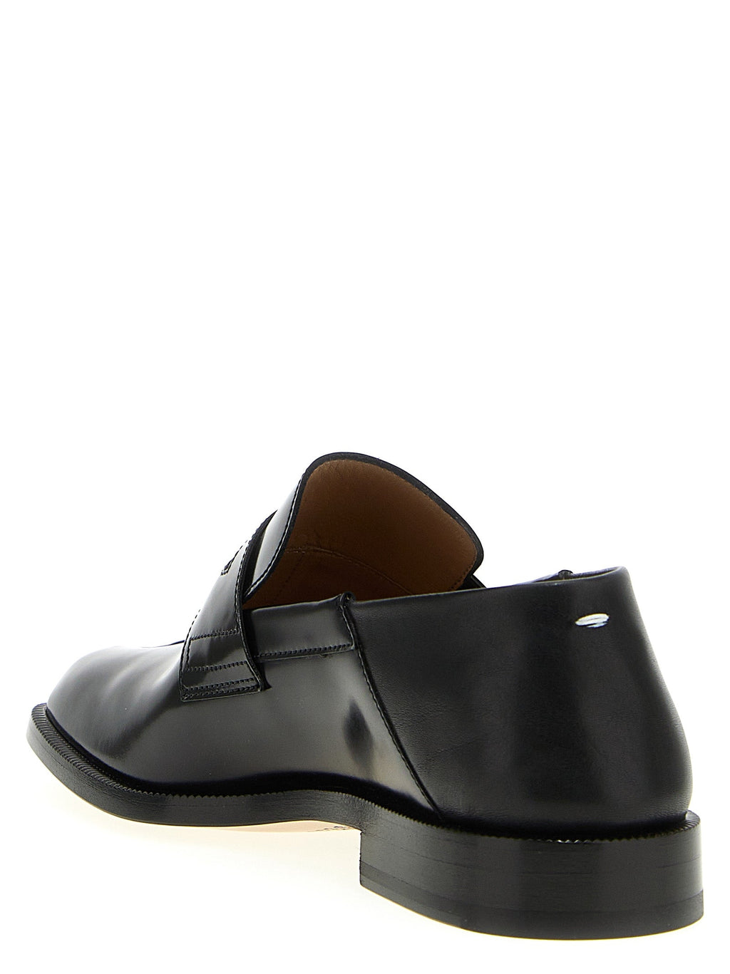 Maison Margiela Black Calfskin Slip-On Loafers