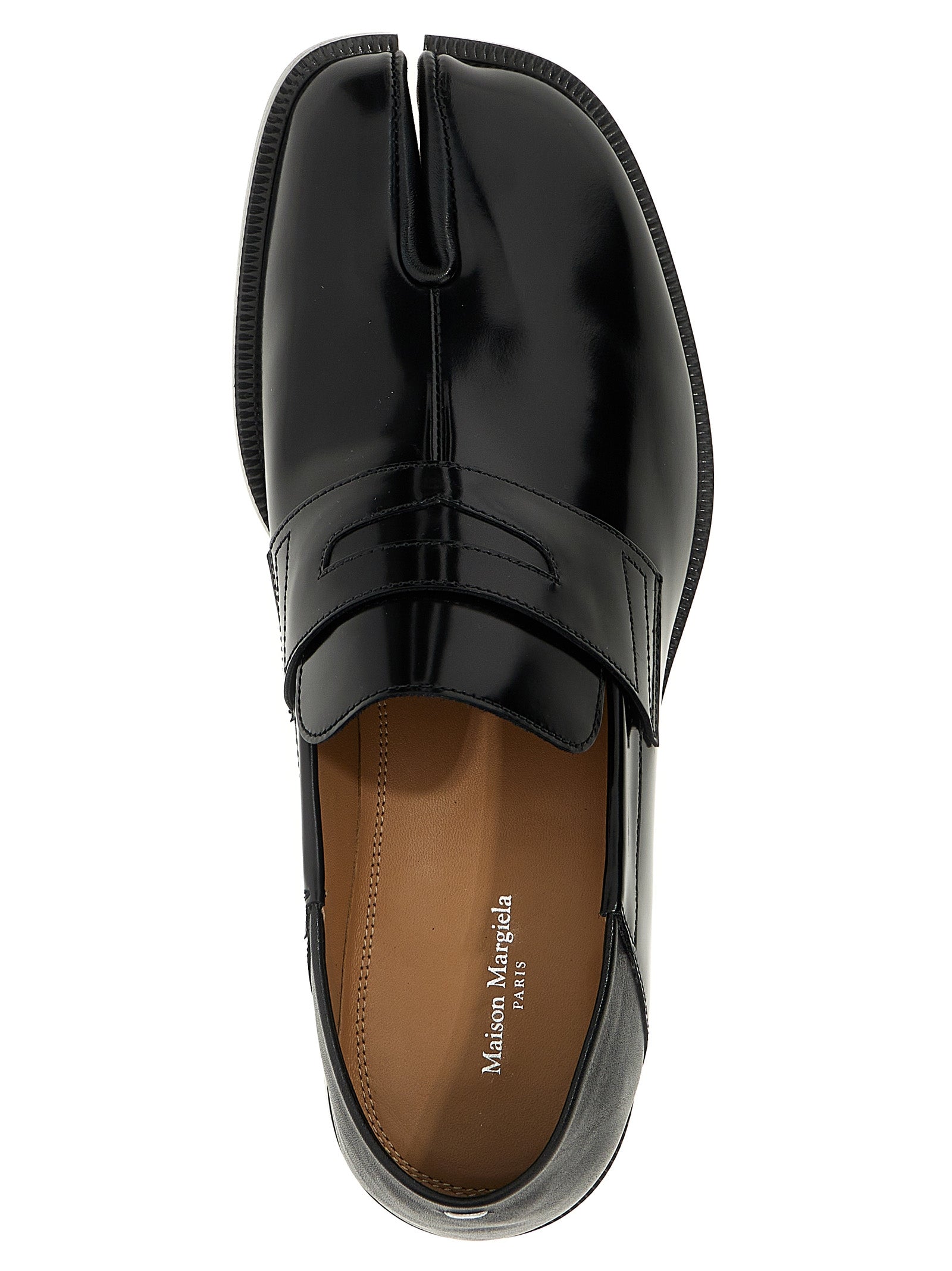 Maison Margiela Black Calfskin Slip-On Loafers Maison Margiela