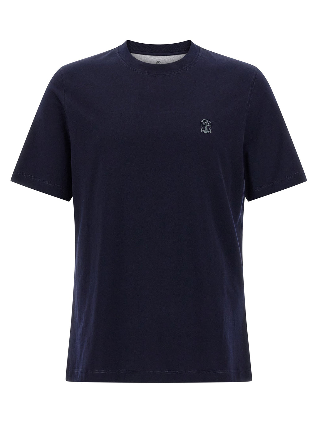 Brunello Cucinelli Blue Cotton T-Shirt