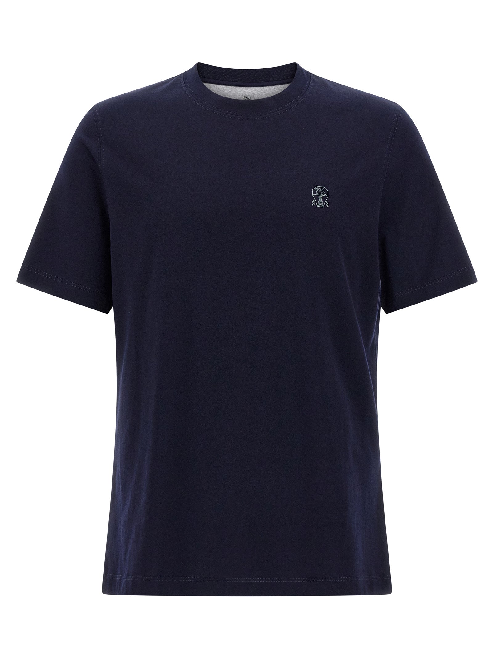 Brunello Cucinelli Blue Cotton T-Shirt
