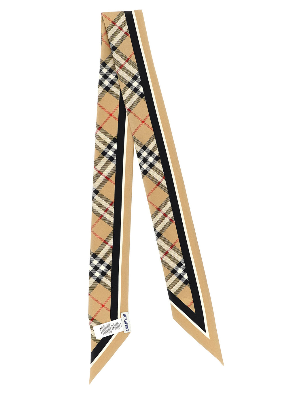 Burberry Beige Satin Foulard Burberry