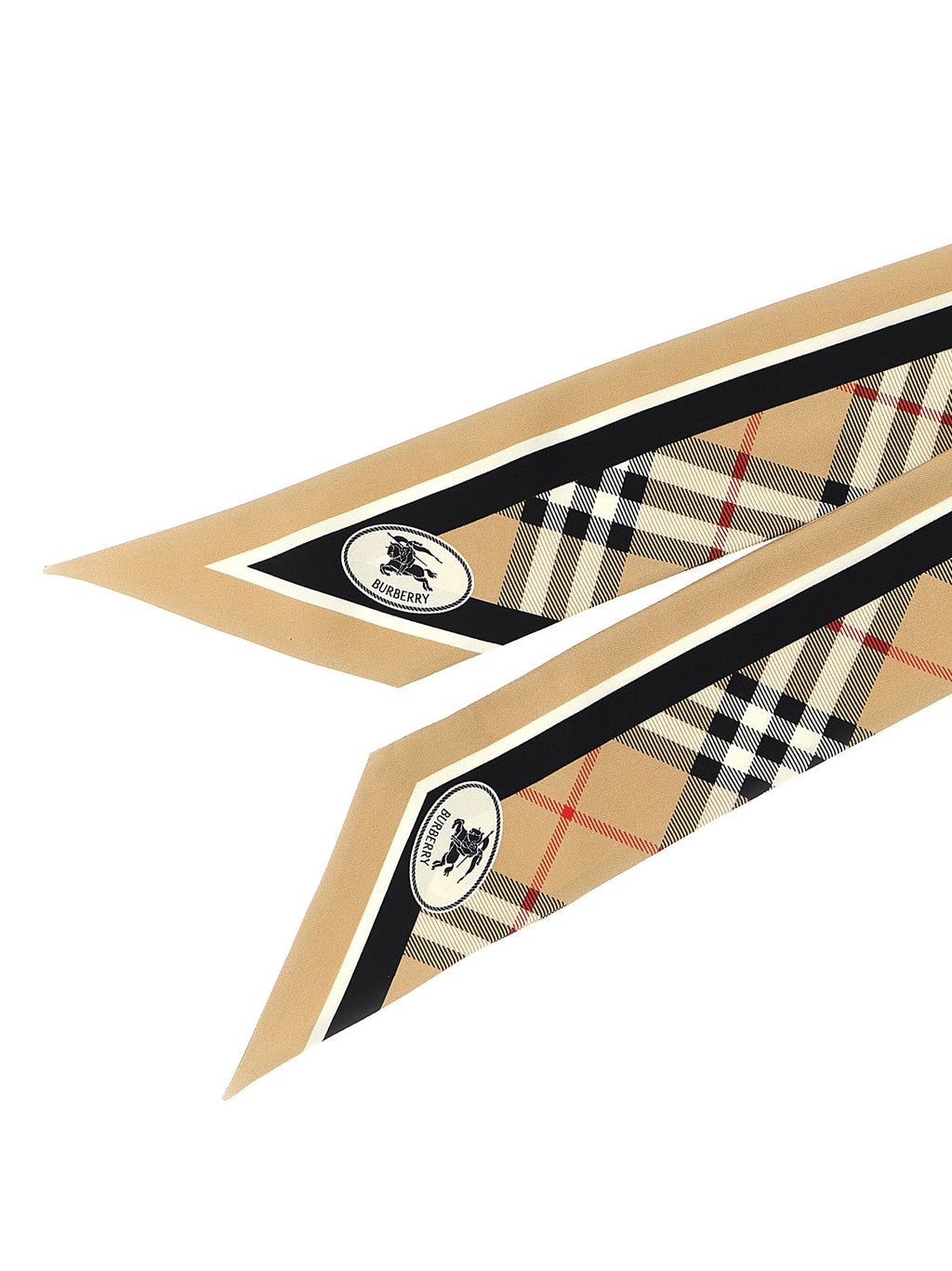 Burberry Beige Satin Foulard Burberry