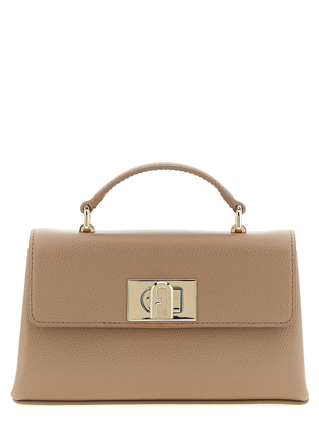 Furla Beige Calfskin Crossbody Bag