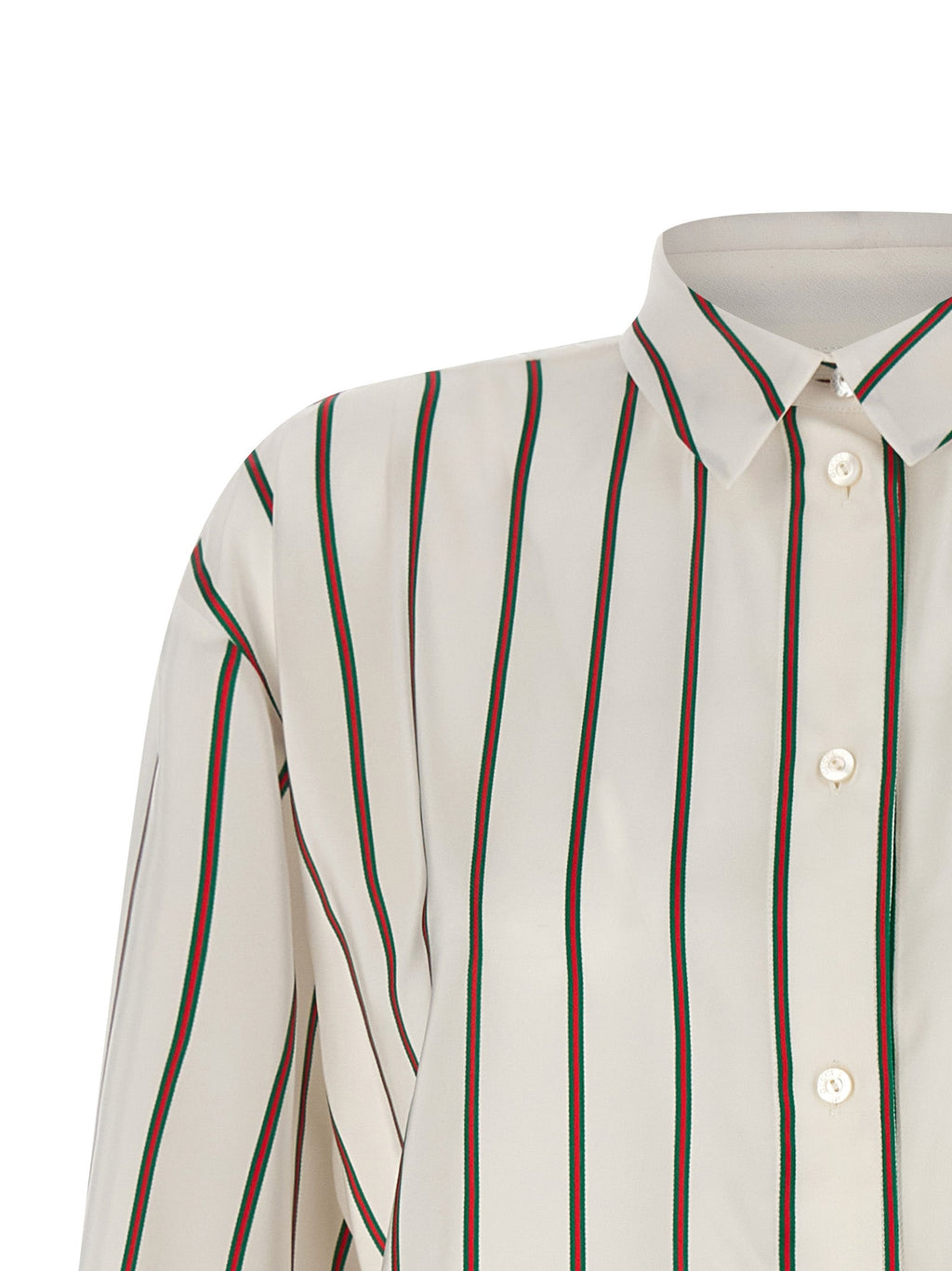 Gucci White Silk Blouse