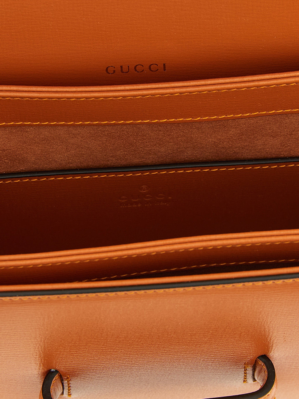 Gucci Orange Calfskin Shoulder Bag