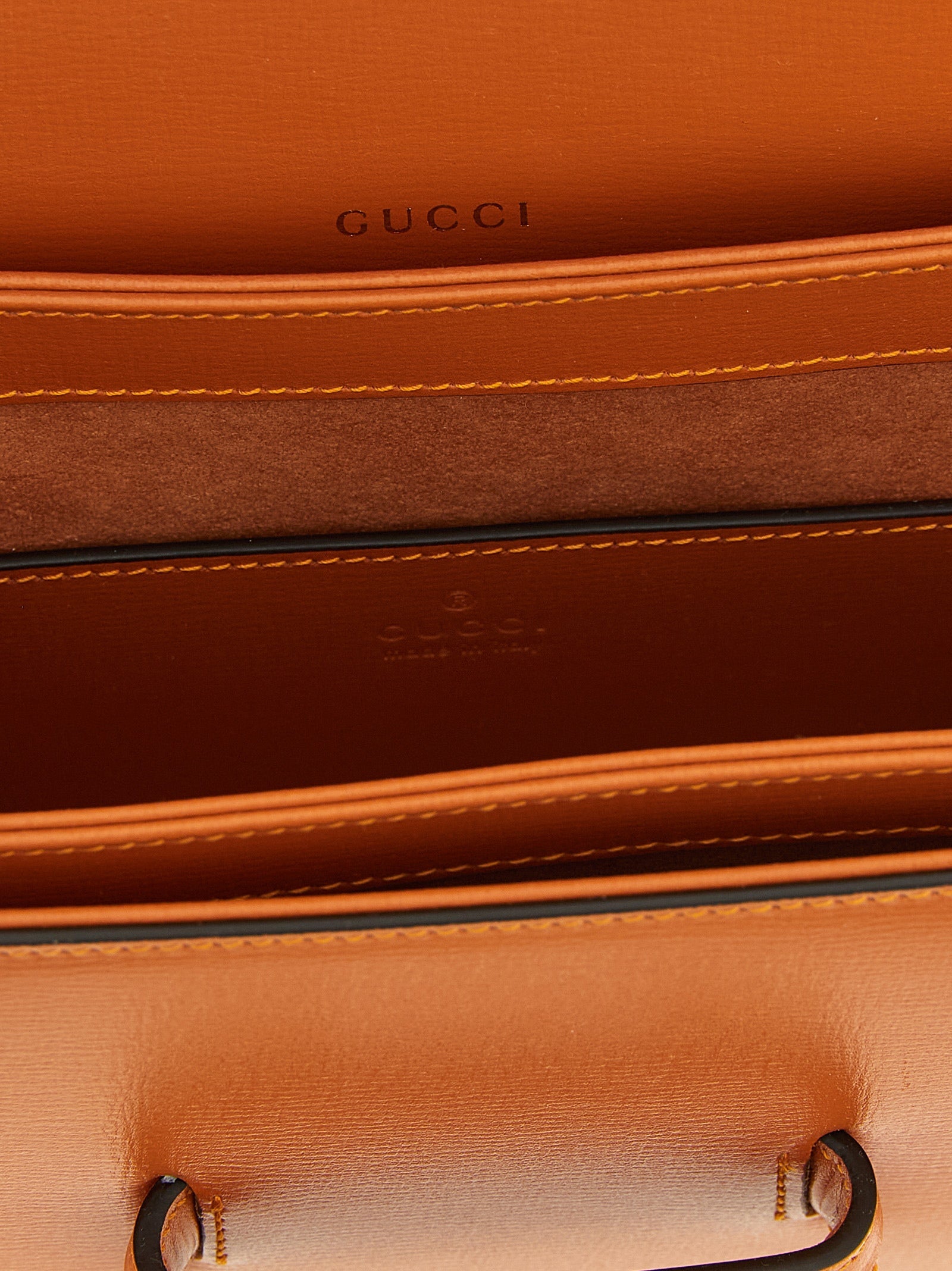 Gucci Orange Calfskin Shoulder Bag