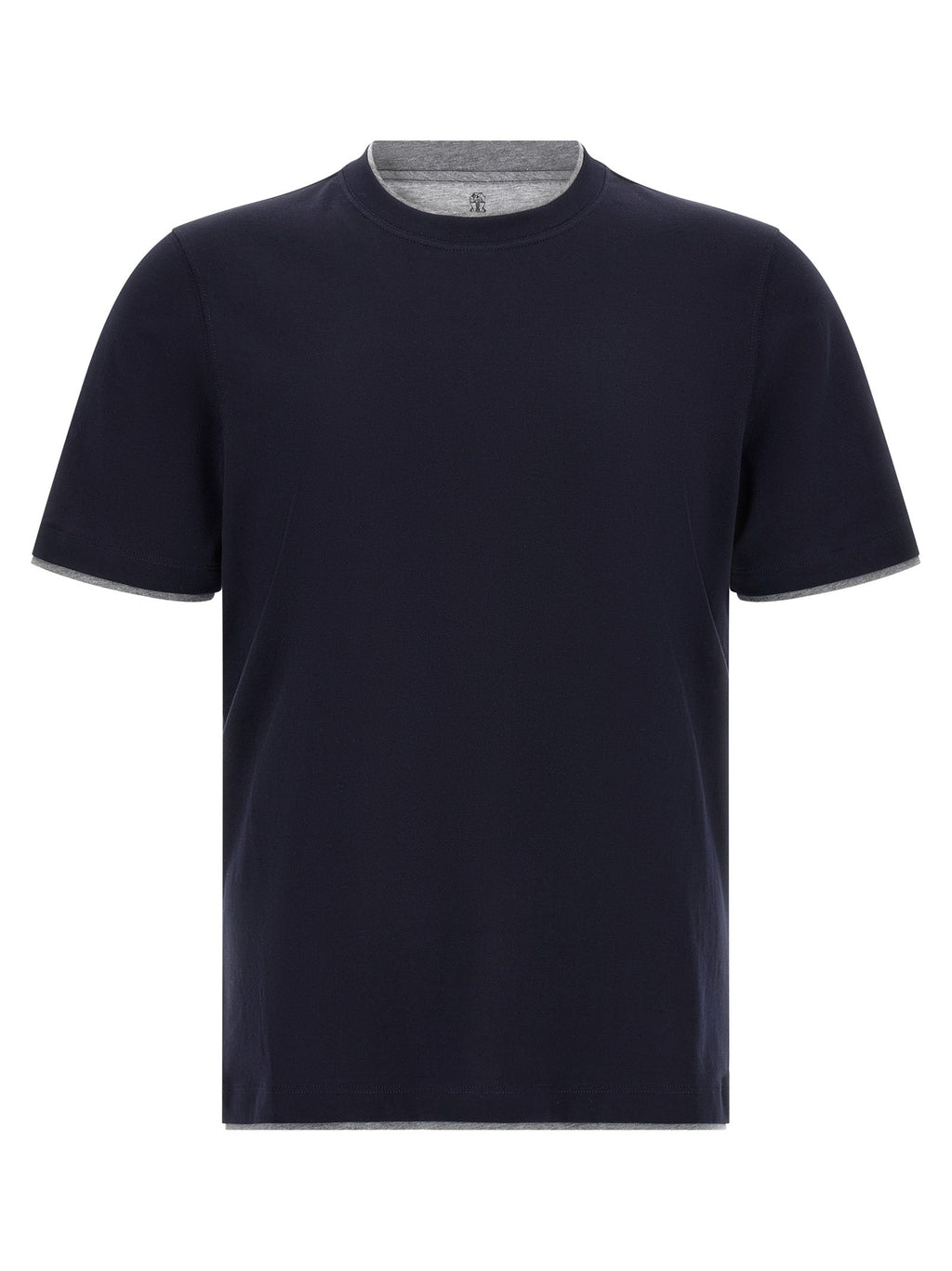 Brunello Cucinelli Blue Cotton T-Shirt Brunello Cucinelli