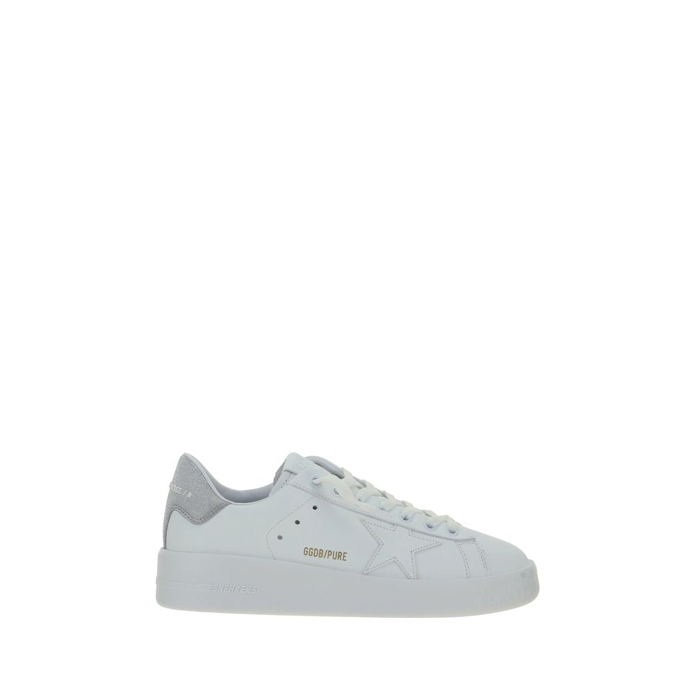 Golden Goose White Calf Leather Bos Taurus Platform Sneakers