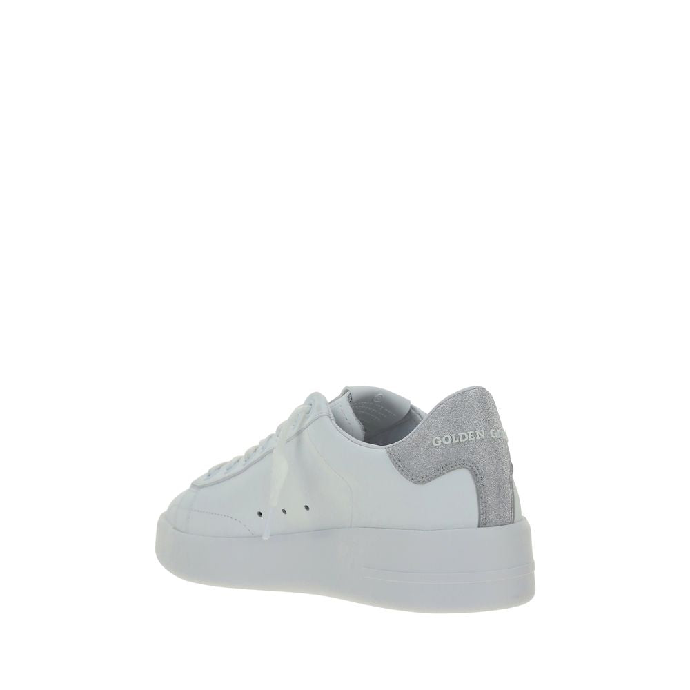 Golden Goose White Calf Leather Bos Taurus Platform Sneakers