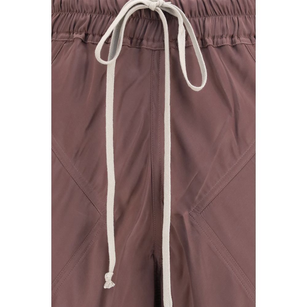 Rick Owens Brown Silk Casual Pants