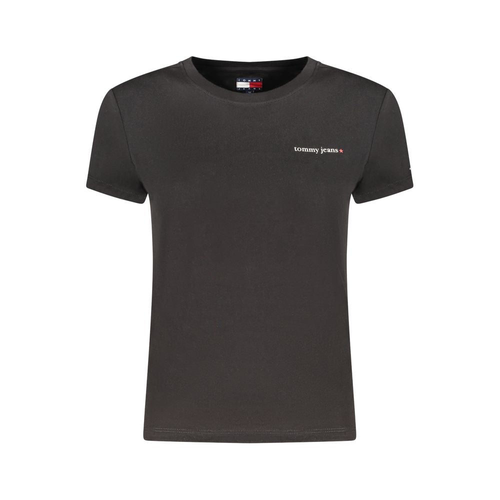 Tommy Hilfiger Black Cotton Womens T-Shirt