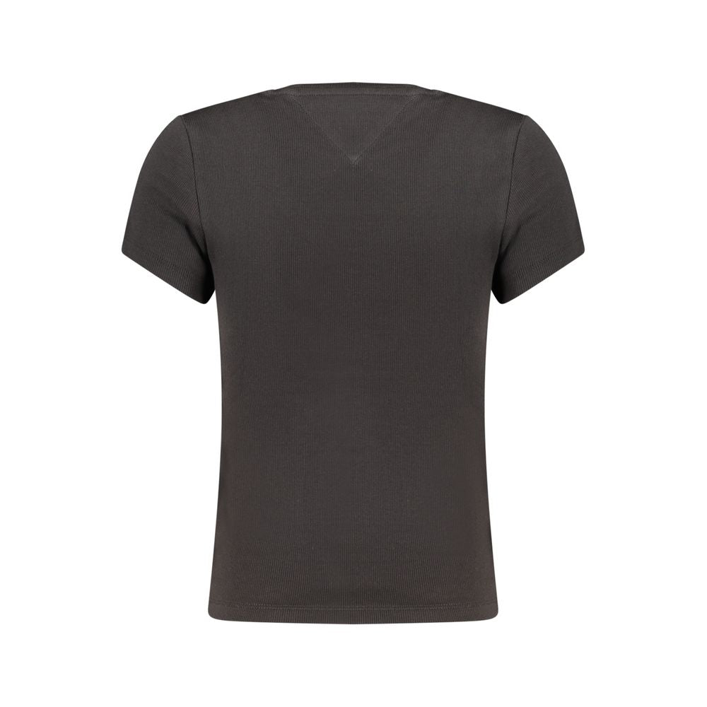 Tommy Hilfiger Black Cotton Women's T-Shirt
