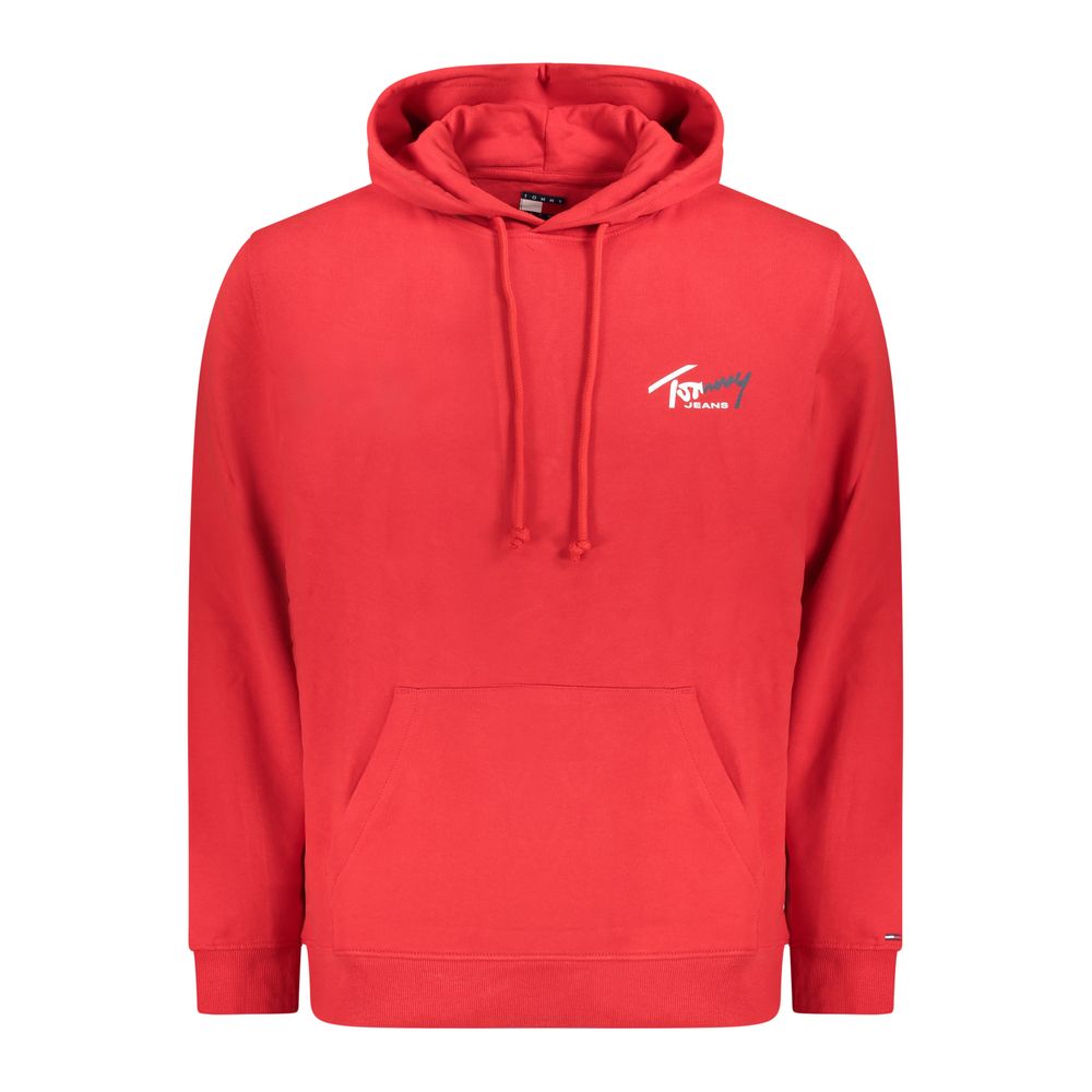 Tommy Hilfiger Red Cotton Men's Sweatshirt