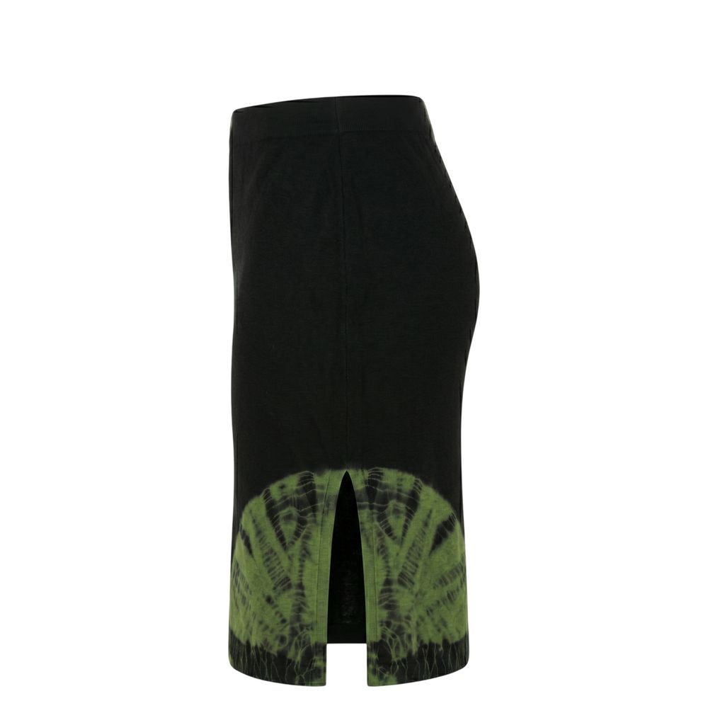 Malo Green Cotton Women Skirt