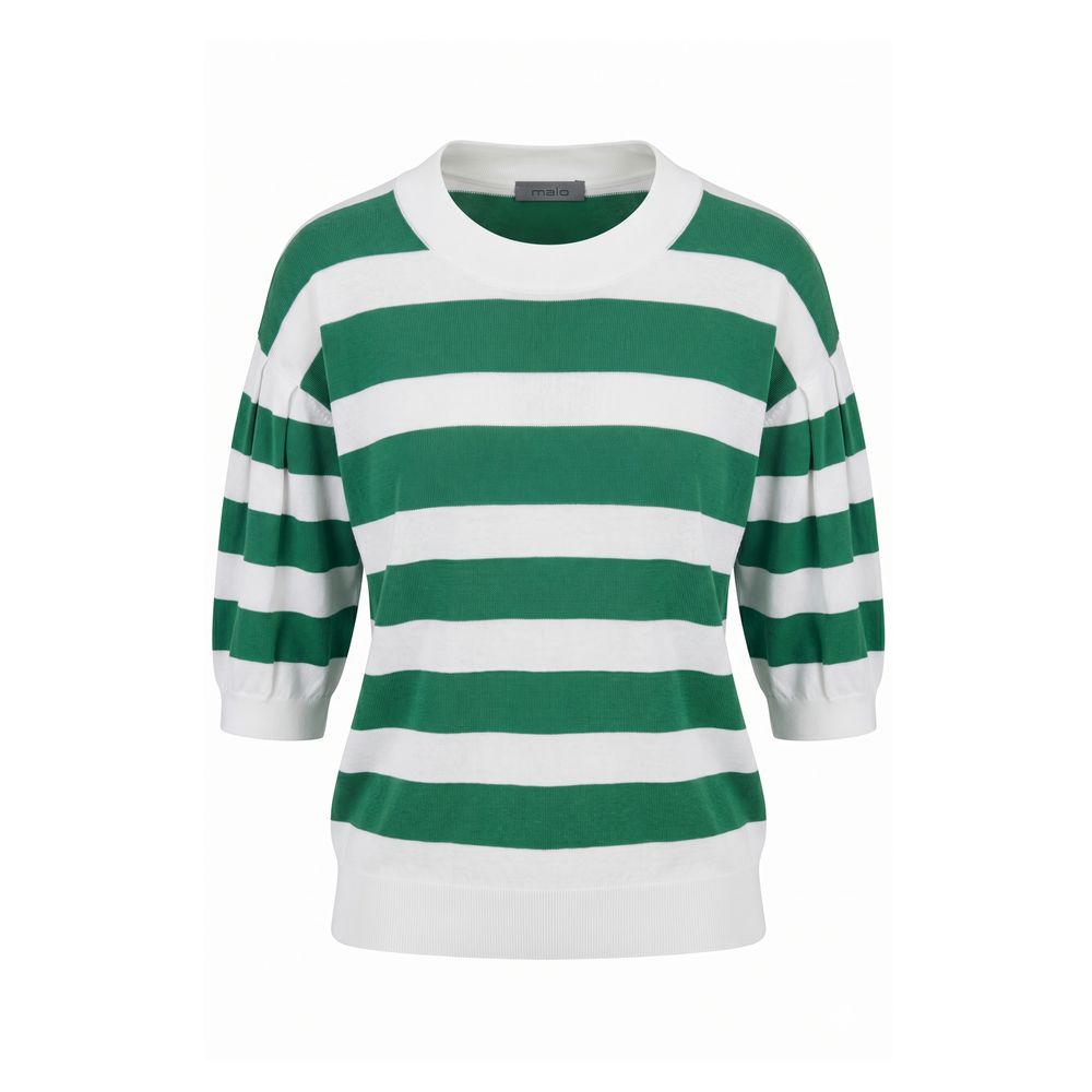 Malo Green Cotton Women Sweater Malo