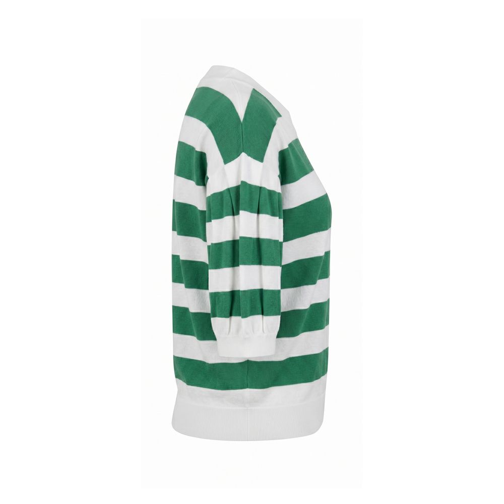 Malo Green Cotton Women Sweater Malo