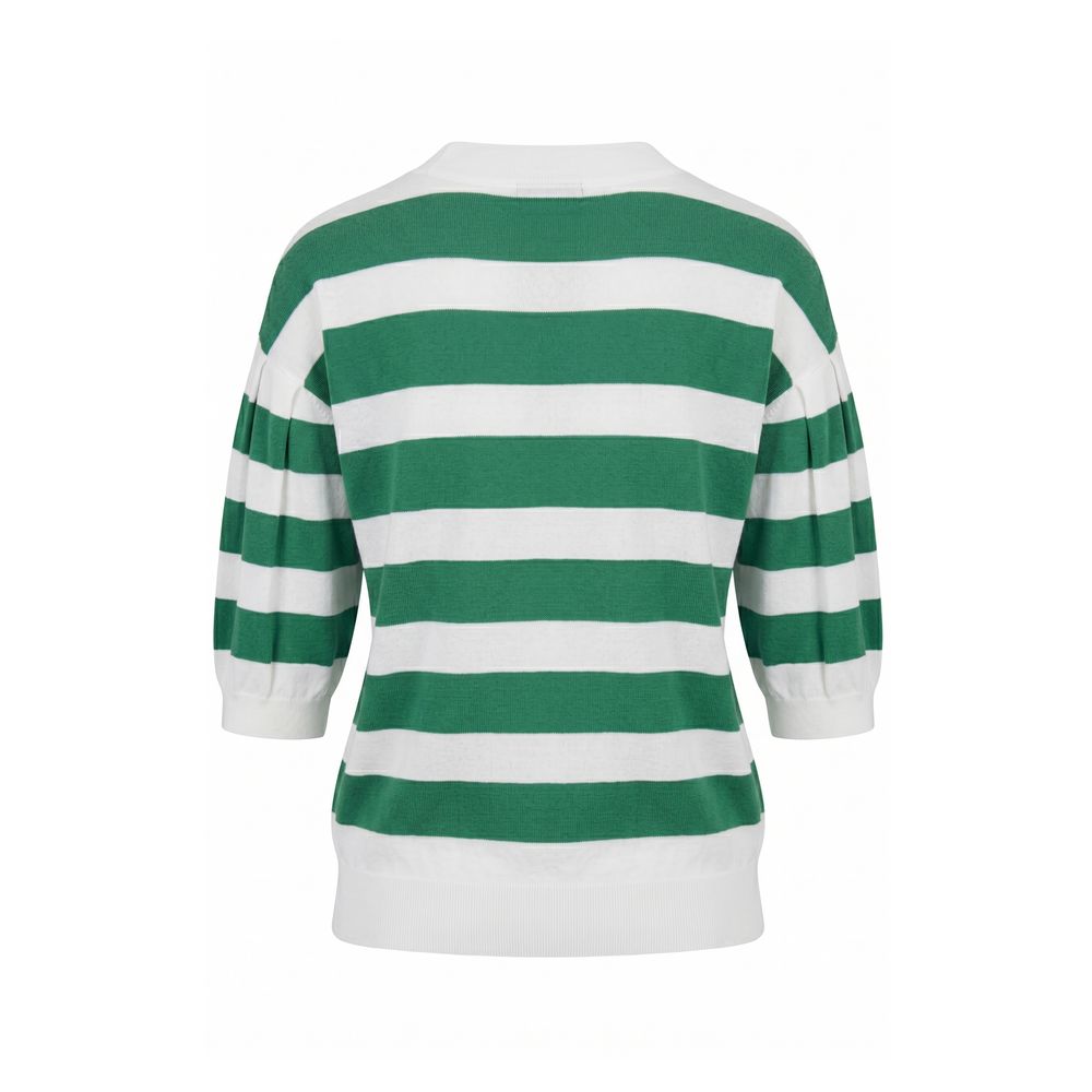 Malo Green Cotton Women Sweater Malo