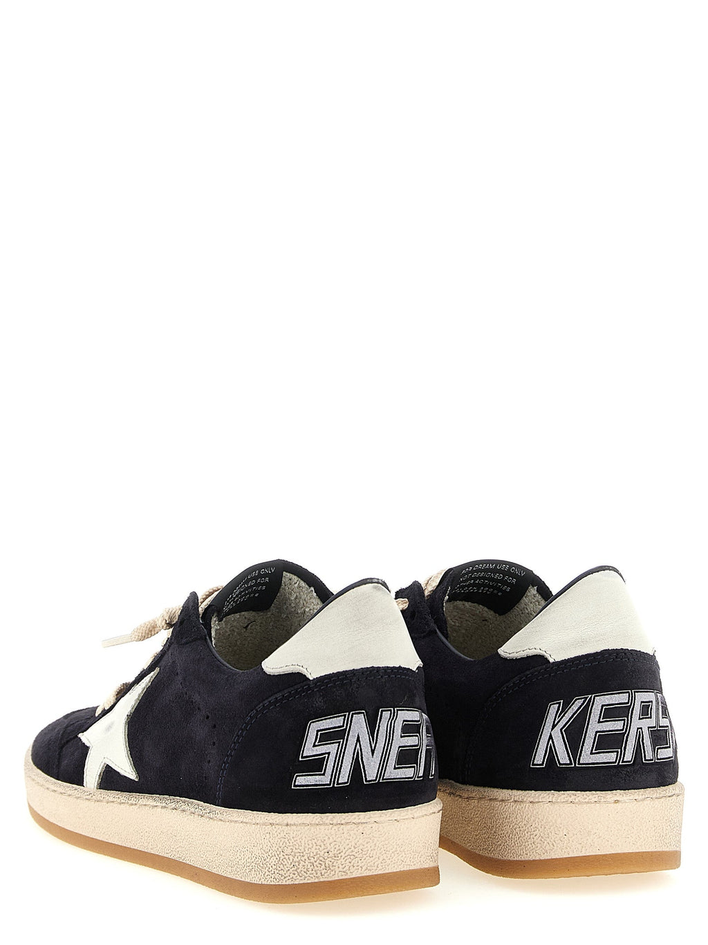 Golden Goose Blue Cowhide Low Top Sneakers Golden Goose