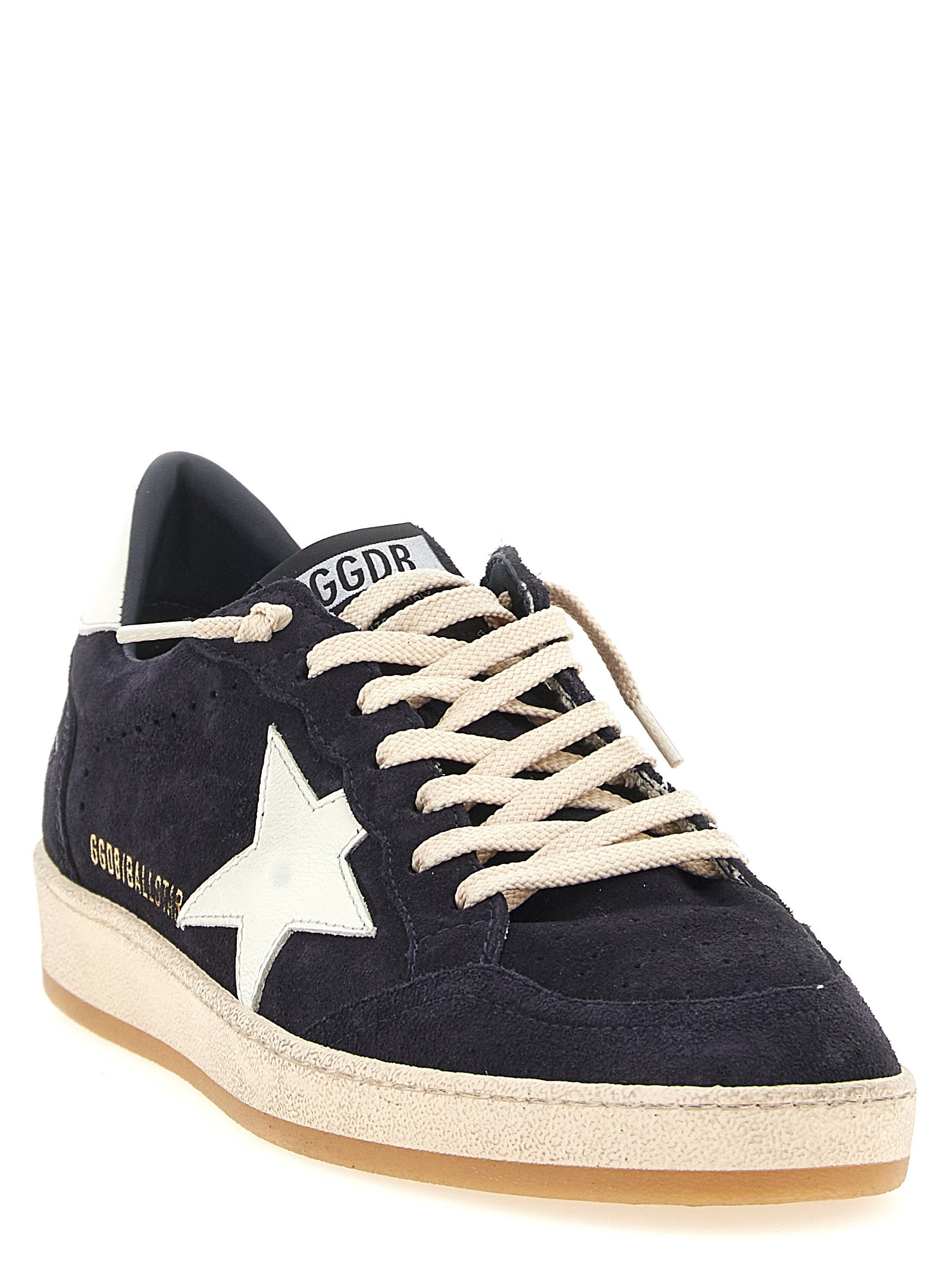 Golden Goose Blue Cowhide Low Top Sneakers Golden Goose