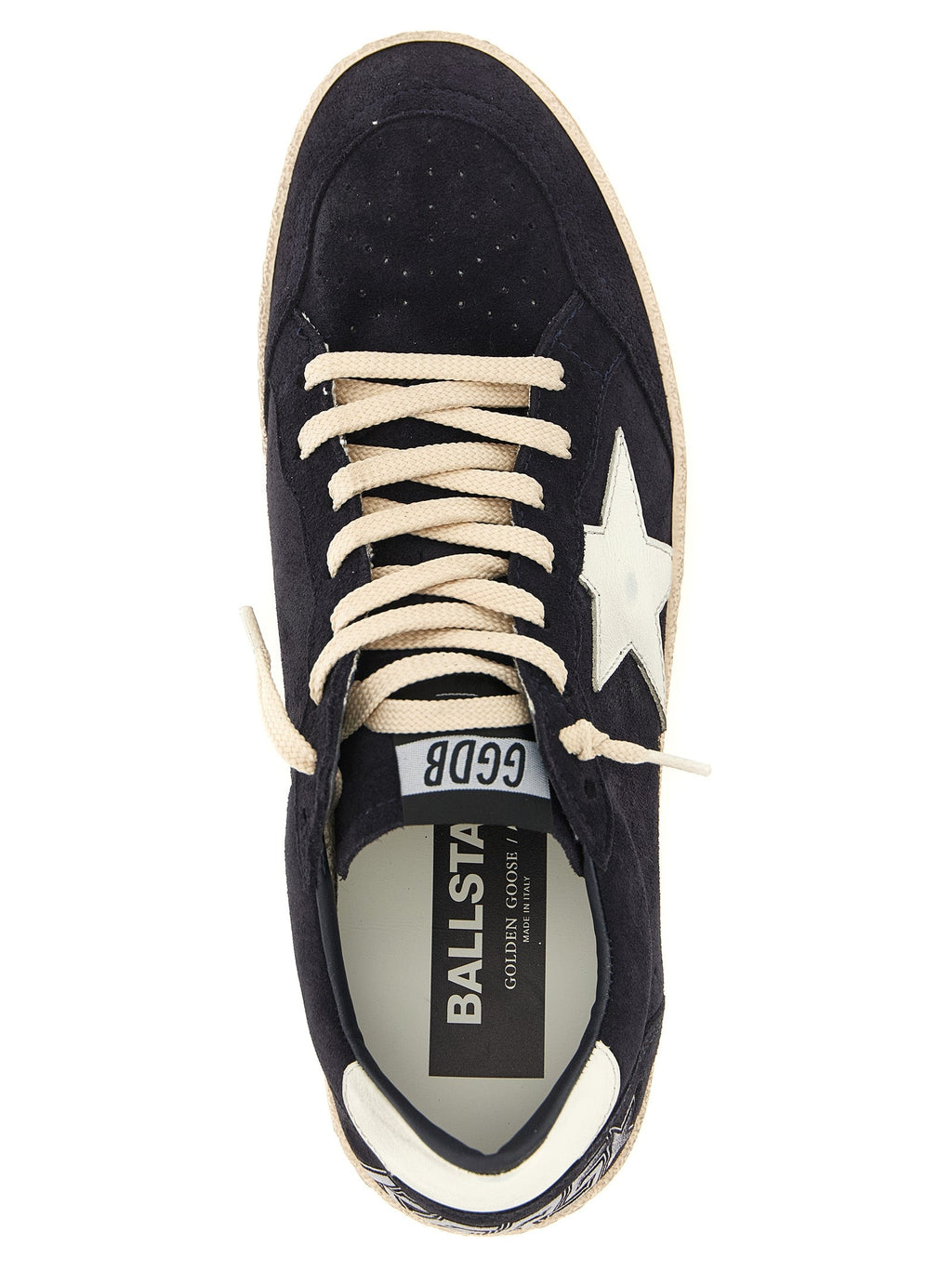 Golden Goose Blue Cowhide Low Top Sneakers Golden Goose