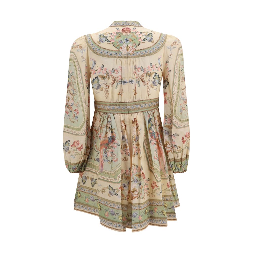 Zimmermann Multicolor Linen Casual Dress Zimmermann