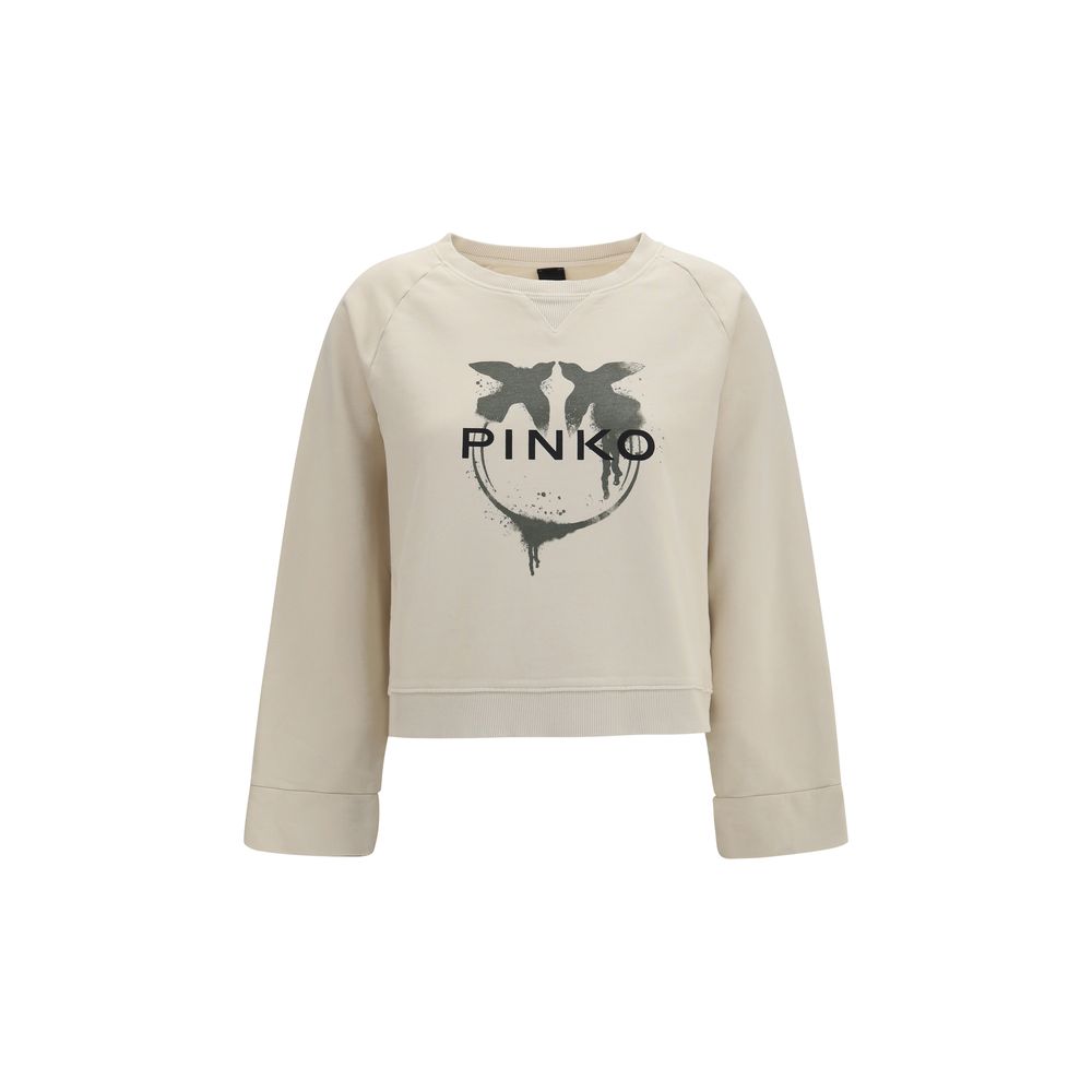 PINKO Beige Cotton Sweatshirt PINKO